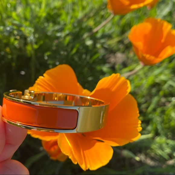 👑🍊 SOLD - HERMÈS Clic H Bracelet Size PM 🍊👑 - Picture 8 of 14
